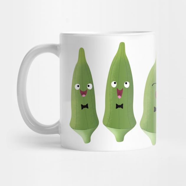 Cute singing okra vegetable cartoon by FrogFactory